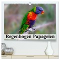 Regenbogen Papageien (hochwertiger Premium Wandkalender 2024 DIN A2 quer), Kunstdruck in Hochglanz - Elisabeth Stanzer