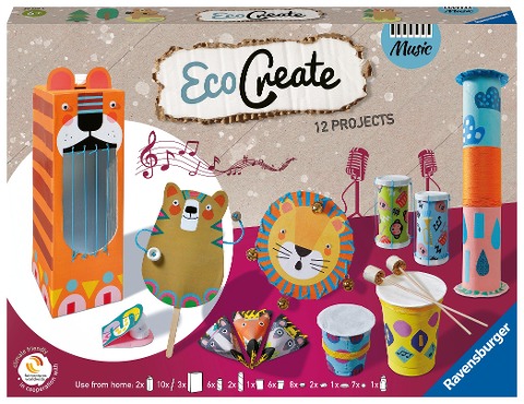 Ravensburger EcoCreate 20229 - Make your own Music - Kinder ab 6 Jahren - 
