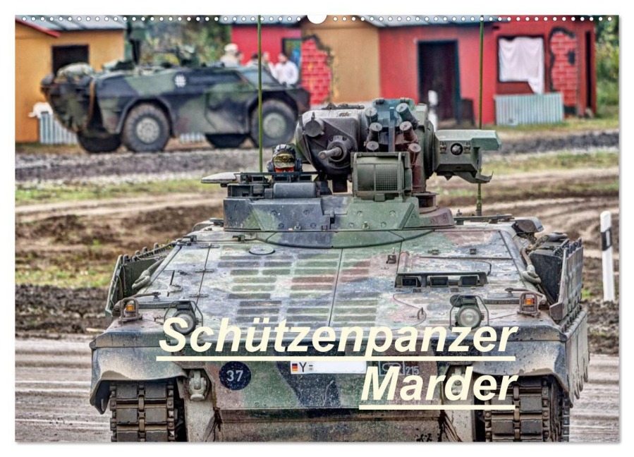 Schützenpanzer Marder (Wandkalender 2026 DIN A2 quer), CALVENDO Monatskalender - Hoschie-Media Hoschie-Media