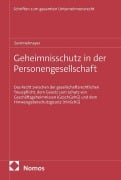 Cover-Bild zum Titel 'Geheimnisschutz in der Personengesellschaft' von 'Lukas Semmelmayer'
