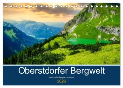 Cover-Bild zum Titel 'Oberstdorfer Bergwelt (Tischkalender 2026 DIN A5 quer), CALVENDO Monatskalender' von 'Thorsten Kleinfeld'