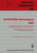 Cover-Bild zum Titel 'GI/OCG/ÖGI-Jahrestagung 1985' von ''