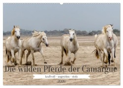 Cover-Bild zum Titel 'Die wilden Pferde der Camargue (Wandkalender 2026 DIN A2 quer), CALVENDO Monatskalender' von 'Brigitte Dürr'