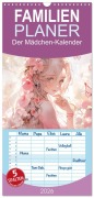 Familienplaner 2026 - Der Mädchen-Kalender mit 5 Spalten (Wandkalender, 21 x 45 cm) CALVENDO - Cathrin Illgen