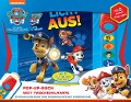 Cover-Bild zum Titel 'PAW Patrol, Licht aus! - Pop-up-Buch mit Taschenlampe - Bilderbuch mit 5 coolen Geräuschen' von ''