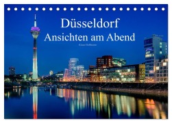 Cover-Bild zum Titel 'Düsseldorf - Ansichten am Abend (Tischkalender 2026 DIN A5 quer), CALVENDO Monatskalender' von 'Klaus Hoffmann'