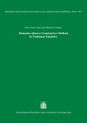 Cover-Bild zum Titel 'Remarks about a Constructive Method in Nonlinear Elasticity' von 'Hans-Peter Gittel, Matthias Guenther'