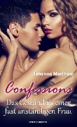 Cover-Bild zum Titel 'Confessions: Das Geständnis einer fast anständigen Frau' von 'Johanna Marthens'