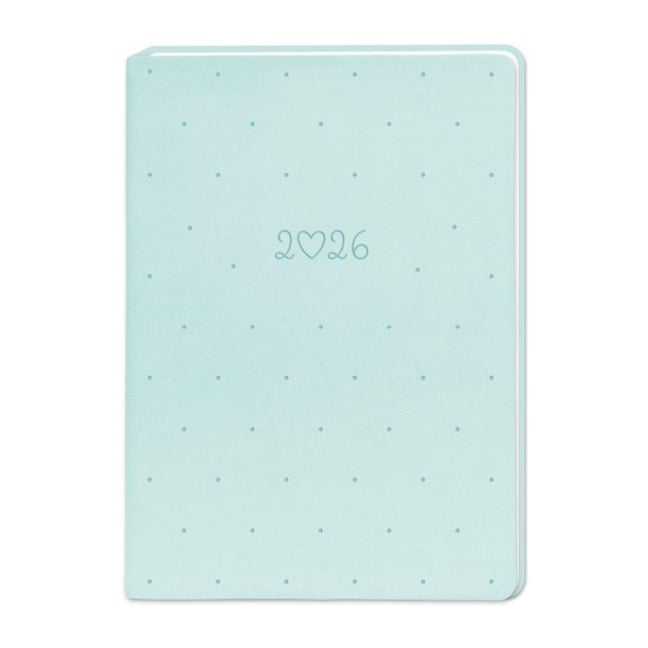 Terminplaner Lederlook 2026 Mint - 