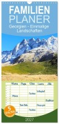 Cover-Bild zum Titel 'Familienplaner 2027 - Georgien - Einmalige Landschaften mit 5 Spalten (Wandkalender, 21 x 45 cm) CALVENDO' von 'Sf'