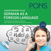 Cover-Bild zum Titel 'PONS Audiotraining Plus - German as a Foreign Language' von 'Christine Breslauer, PONS-Redaktion, Anke Levin-Steinmann'