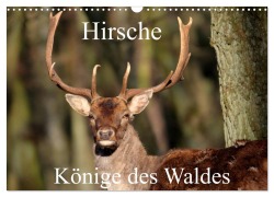 Hirsche - Könige des Waldes/Geburtstagskalender (Wandkalender 2026 DIN A3 quer), CALVENDO Monatskalender - Arno Klatt