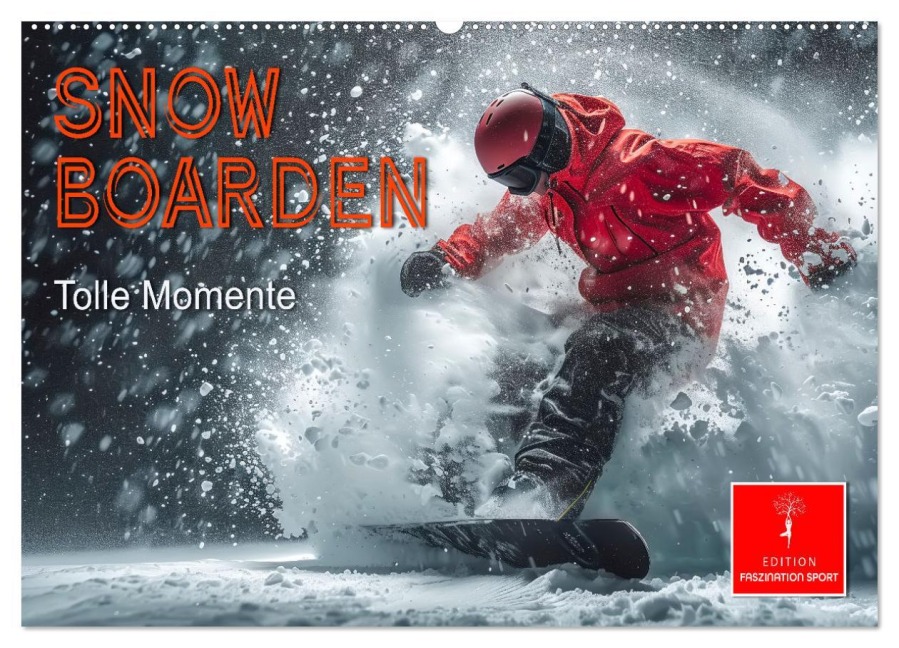 Snowboarden - tolle Momente (Wandkalender 2026 DIN A2 quer), CALVENDO Monatskalender - Peter Roder