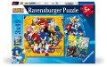 Cover-Bild zum Titel 'Kinderpuzzle 3x49 Teile - Sonic the Hedgehog - Die Abenteuer von Sonic' von ''