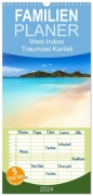 Cover-Bild zum Titel 'Familienplaner 2027 - West Indies - Traumziel Karibik mit 5 Spalten (Wandkalender, 21 x 45 cm) CALVENDO' von 'Jean Claude Castor I 030mm-Photography'