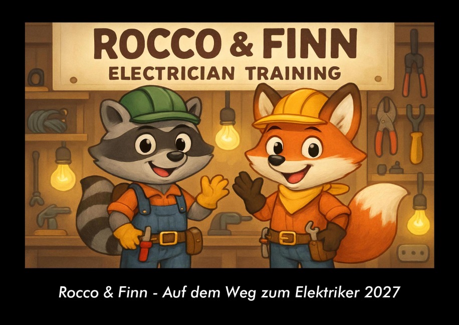 Rocco & Finn - Auf dem Weg zum Elektriker 2027 Fotokalender DIN A3 - Tobias Schmitt, Kevin Heber