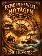 Cover-Bild zum Titel 'Reise um die Erde in 80 Tagen' von 'Jules Verne'