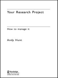 Your Research Project - Andy Hunt