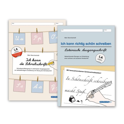 Ich kann die Schreibschrift und Ich kann richtig schön schreiben - Ausgabe Lateinische Ausgangsschrift - 2 Hefte - Katrin Langhans