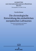 Cover-Bild zum Titel 'Die chronologische Entwicklung des einheitlichen europäischen Luftraumes' von 'Carolin Kaiser'
