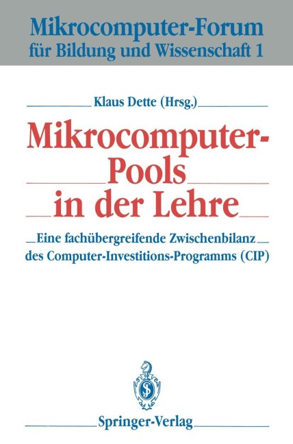 Mikrocomputer-Pools in der Lehre - 
