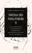 Cover-Bild zum Titel 'Parerga und Paralipomena II' von 'Arthur Schopenhauer'