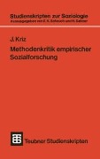 Cover-Bild zum Titel 'Methodenkritik empirischer Sozialforschung' von ''