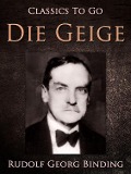 Cover-Bild zum Titel 'Die Geige' von 'Rudolf Georg Binding'