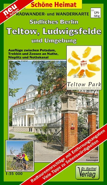 Südliches Berlin - Teltow, Ludwigsfelde und Umgebung 1 : 35 000. Radwander- und Wanderkarte - 