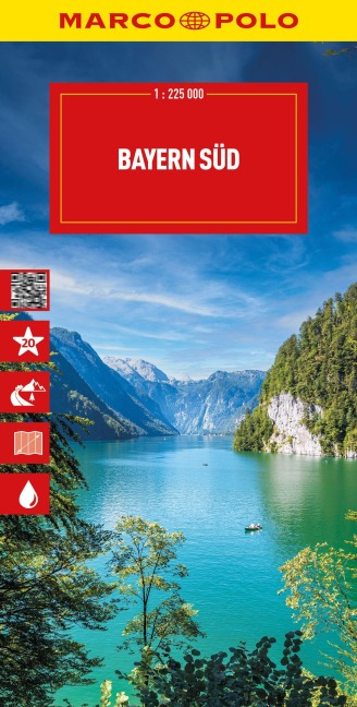 MARCO POLO Reisekarte Deutschland 13 Bayern Süd 1:225.000 - 