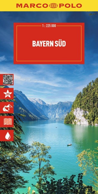 MARCO POLO Reisekarte Deutschland 13 Bayern Süd 1:225.000 - 