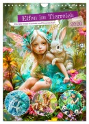 Cover-Bild zum Titel 'Elfen im Tierreich - Ein Jahr voller Fantasie und Freundschaft (Wandkalender 2026 DIN A4 hoch), CALVENDO Monatskalender' von 'Anja Frost'