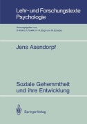 Cover-Bild zum Titel 'Soziale Gehemmtheit und ihre Entwicklung' von 'Jens Asendorpf'