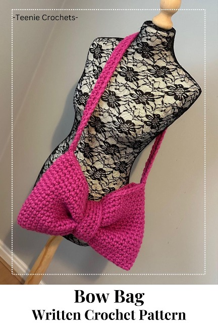 Bow Bag - Written Crochet Pattern - Teenie Crochets
