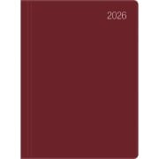 Cover-Bild zum Titel 'Taschenkalender bordeaux 2026 - Bürokalender 10,2x14,2 - 1 Tag auf 1 Seite - flexibler Kunststoffeinband - Stundeneinteilung 7 - 19 Uhr - 610-1011' von ''