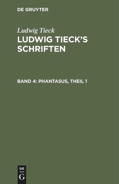 Phantasus, Theil 1 - Ludwig Tieck