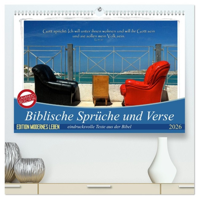 Biblische Sprüche und Verse (hochwertiger Premium Wandkalender 2026 DIN A2 quer), Kunstdruck in Hochglanz - Photograph Hc Bittermann