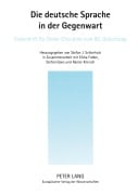 Cover-Bild zum Titel 'Die deutsche Sprache in der Gegenwart' von ''
