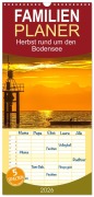 Cover-Bild zum Titel 'Familienplaner 2026 - Herbst rund um den Bodensee mit 5 Spalten (Wandkalender, 21 x 45 cm) CALVENDO' von 'Giuseppe Di Domenico'