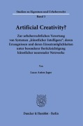 Cover-Bild zum Titel 'Artificial Creativity?' von 'Lucas Anton Jager'