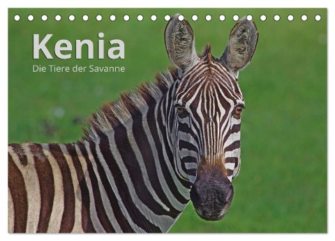 Kenia - Die Tiere der Savanne (Tischkalender 2024 DIN A5 quer), CALVENDO Monatskalender - Andreas Mayer