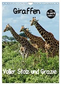Giraffen. Voller Stolz und Grazie (Wandkalender 2024 DIN A4 hoch), CALVENDO Monatskalender - Susan Michel
