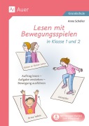 Cover-Bild zum Titel 'Lesen mit Bewegungsspielen in Klasse 1 und 2' von ''