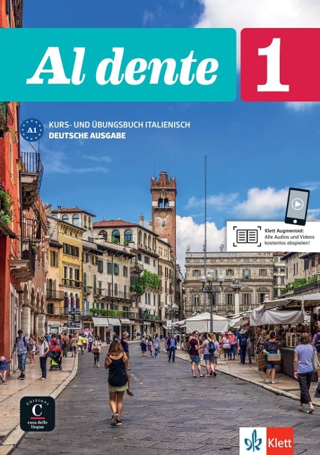 Al dente 1 (A1). Deutsche Ausgabe. Kurs- und Übungsbuch + Audio-CD + DVD - 