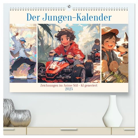 Der Jungen-Kalender (hochwertiger Premium Wandkalender 2025 DIN A2 quer), Kunstdruck in Hochglanz - Cathrin Illgen