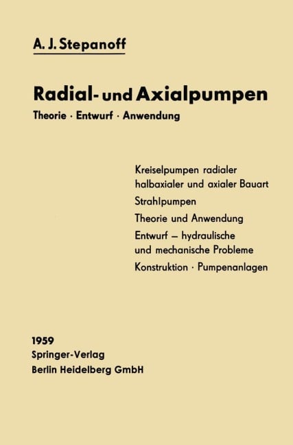 Radial- und Axialpumpen - Alexander Haltmeier, Alexey Joakim Stepanoff
