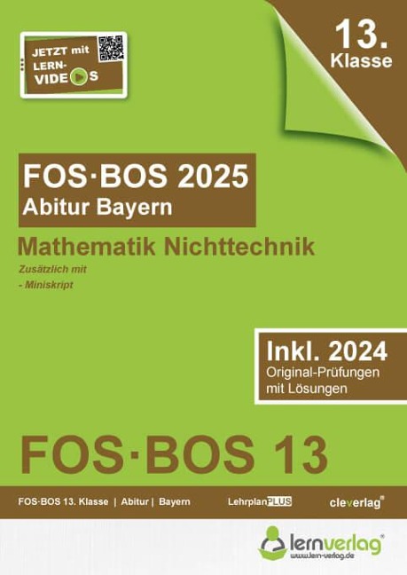 Abiturprüfung FOS/BOS Bayern 2025 Mathematik Nichttechnik 13. Klasse - 