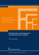 Cover-Bild zum Titel 'Kondensation und Expansion in Fachtexten der Technik' von 'Peter Kastberg'