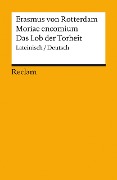Cover-Bild zum Titel 'Moriae encomium / Lob der Torheit' von 'Erasmus von Rotterdam'