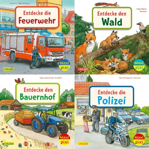 Maxi-Pixi-4er-Set 97: Entdecke deine Welt 2 (4x1 Exemplar) - 